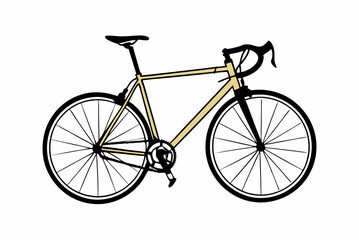 Obraz premium vintage bicycle vector illustration