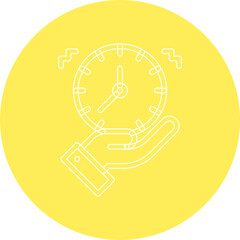 Time Management single vector illustration icon