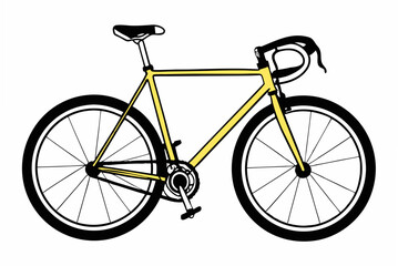 bicycle isolated on white