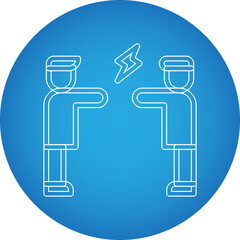 Altercation single vector illustration icon