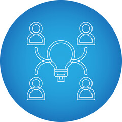 Executive Team single vector illustration icon