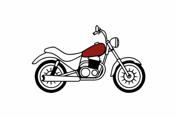 Obraz premium silhouette of a motorcycle