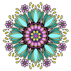  Flower Mandala colorful Art Pattern