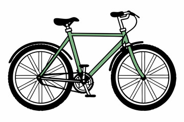 bicycle isolated on white