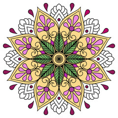  Flower Mandala colorful Art Pattern