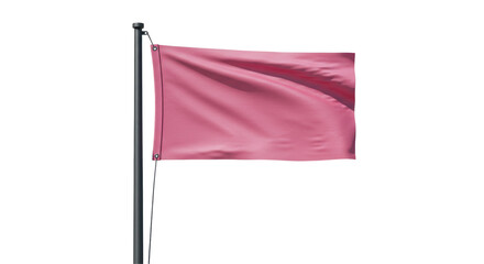 Isolated Pink Flag