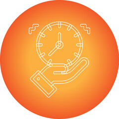 Time Management single vector illustration icon