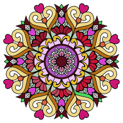  Flower Mandala colorful Art Pattern