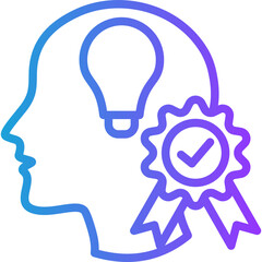 Know-How line gradient icon