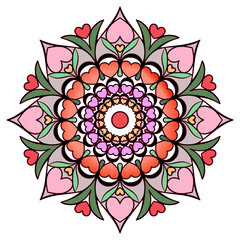  Flower Mandala colorful Art Pattern
