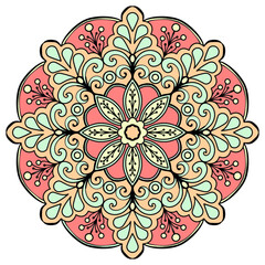  Flower Mandala colorful Art Pattern