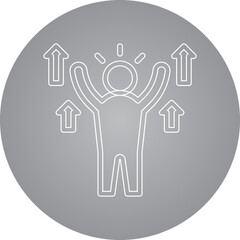 Employees Motivation single vector illustration icon