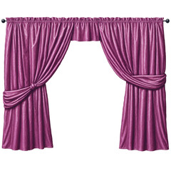 Plum classroom curtain 3d art illustration transparent background isolated png stock