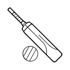 cricket bat icon, cricket bat vector illustration-simple illustration of cricket bat, perfect for cricket bat logos and icons