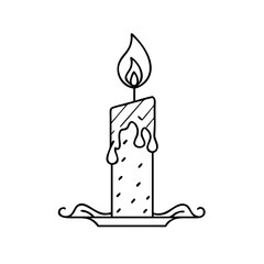 candle flame icon, candle flame vector illustration-simple illustration of candle flame, perfect for candle flame logos and icons