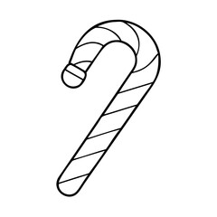candy cane icon, candy cane vector illustration-simple illustration of candy cane, perfect for candy cane logos and icons