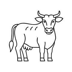 cattle icon, cattle vector illustration-simple illustration of cattle, perfect for cattle logos and icons