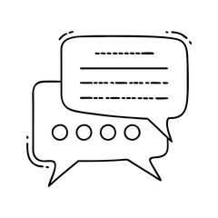 Fototapeta premium chat bubble icon, chat bubble vector illustration-simple illustration of chat bubble, perfect for chat bubble logos and icons