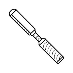 chisel icon, chisel vector illustration-simple illustration of chisel, perfect for chisel logos and icons
