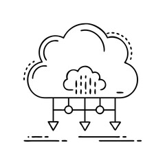 cloud icon, cloud vector illustration-simple illustration of cloud, perfect for cloud logos and icons
