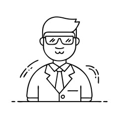 club bouncer icon, club bouncer vector illustration-simple illustration of club bouncer, perfect for club bouncer logos and icons