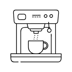 coffee maker icon, coffee maker vector illustration-simple illustration of coffee maker, perfect for coffee maker logos and icons