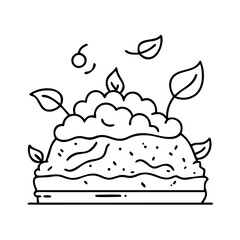 compost pile icon, compost pile vector illustration-simple illustration of compost pile, perfect for compost pile logos and icons
