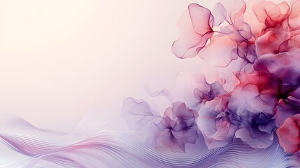 there is a picture of a flower with a pink background