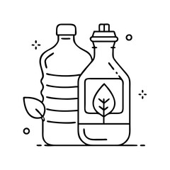 cooking oil icon, cooking oil vector illustration-simple illustration of cooking oil, perfect for cooking oil logos and icons