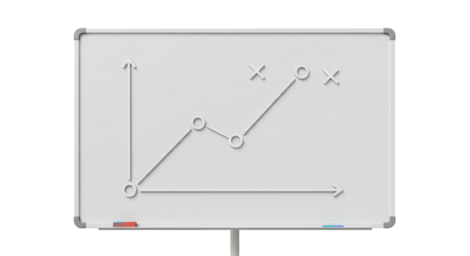 Isolated Whiteboard with Graph