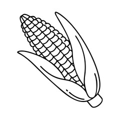 corn on the cob icon, corn on the cob vector illustration-simple illustration of corn on the cob, perfect for corn on the cob logos and icons