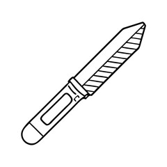 craft knife icon, craft knife vector illustration-simple illustration of craft knife, perfect for craft knife logos and icons
