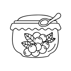 cranberry sauce icon, cranberry sauce vector illustration-simple illustration of cranberry sauce, perfect for cranberry sauce logos and icons