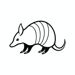 vector illustration of a cartoon rat