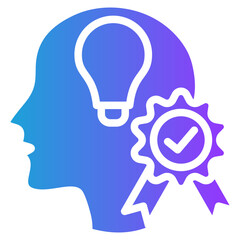 Know-How glyph gradient icon