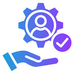 Dexterity glyph gradient icon