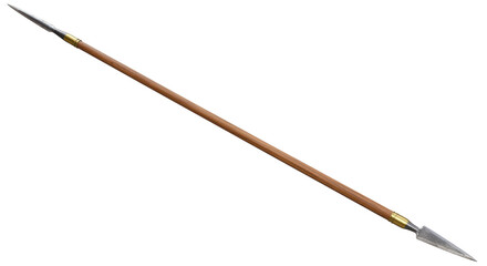 Isolated Ancient Spear Weapon