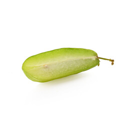 Averrhoa bilimbi fruits isolated on a white background.