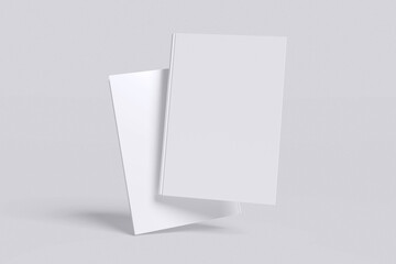 Naklejka premium White Cover Book for mockup template