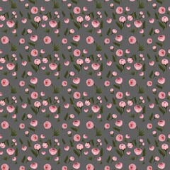 seamless pattern of flowers, design for textiles