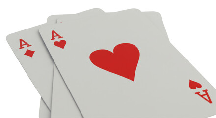 Isolated Ace of Hearts