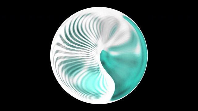 abstract sphere with alpha channel