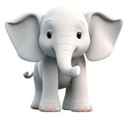 Obraz premium PNG Elephant wildlife cartoon mammal.
