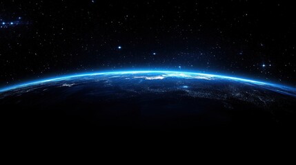 Earth From Space, Night View, Planet Earth, Blue Planet, Space E