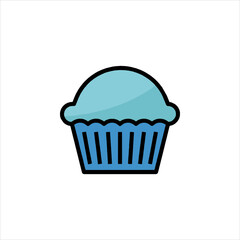 cupcake icon vector illustration
