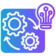 Prototyping glyph gradient icon