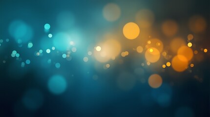 Falling yellow and blue lights gala, abstract sparkle dust particles light dark pattern bokeh background	