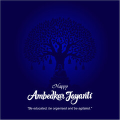 Baba Saheb Dr. Bhimrao Ambedkar Jayanti Social Media Post Creative 14 April

