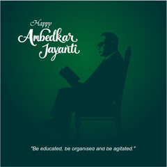 Baba Saheb Dr. Bhimrao Ambedkar Jayanti Social Media Post Creative Design