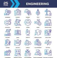 Line Gradient - Engineering Icon Collection